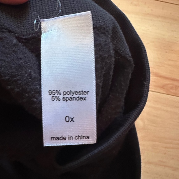 Maurices Fleece Black leggings 0X cable knit style decorative cuff warm cozy. - Picture 5 of 6